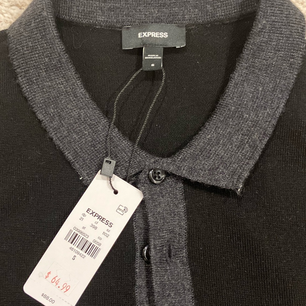 Express Men’s Merino Wool Fitted Sweater